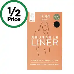 Woolworths TOM Organic Reusable Liner Light offer