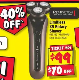 JB Hi-Fi Limitless X9 Rotary Shaver offer