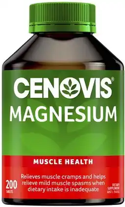 Coles Cenovis Magnesium Tablets 200 Pack^ offer