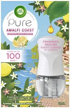 Coles Air Wick Pure Ultimate Getaways Amalfi Coast Diffuser + Refill 19mL offer