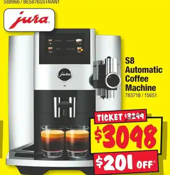 JB Hi-Fi S8 Automatic Coffee Machine offer