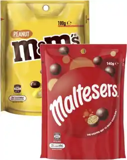 Coles Mars M&M's, Maltesers or Pods 120g-180g offer