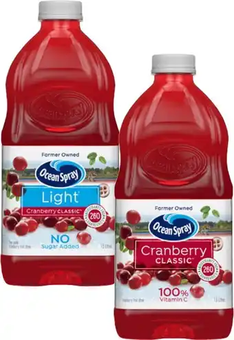 Coles Ocean Spray Cranberry Fruit Drink 1.5 Litre offer