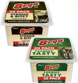 Coles Bega Cheese Slices 500g offer