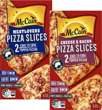 Coles McCain Pizza Slices 2 Pack 600g offer