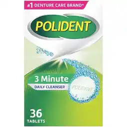 Woolworths Polident 3 Minutes Daily Cleanser for Dentures & Partials Pk 36 offer