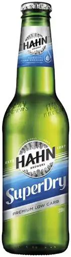 Coles Hahn Super Dry Bottles 6x330mL offer