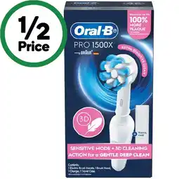 Woolworths Oral-B PRO 1500X Electric Toothbrush offer