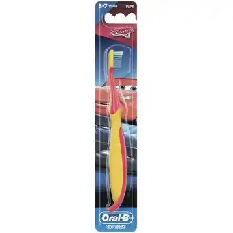 Woolworths Oral B Kids 5-7 Years Cars Toothbrush Each offer