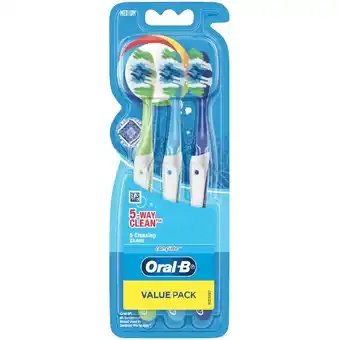 Woolworths Oral-B 5 Way Clean Toothbrush Pk 3 offer