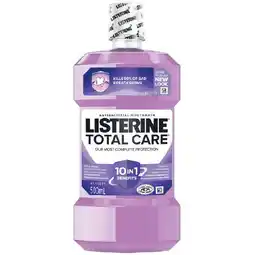 Woolworths Listerine Total Care Antibacterial Mouthwash 500ml offer