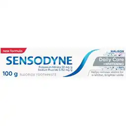 Woolworths Sensodyne Daily Care & Whitening Toothpaste 100g offer