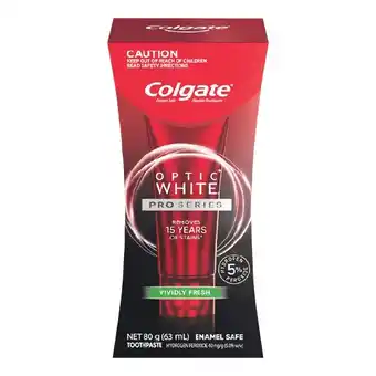 Woolworths Colgate Teeth Whitening Toothpaste Optic White Pro Series Vividly 80g offer