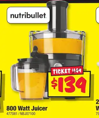 JB Hi-Fi 800 Watt Juicer offer