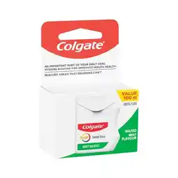 Woolworths Colgate Dental Floss Waxed 100m offer