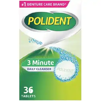 Woolworths Polident 3 Minute Daily Cleanser for Dentures & Partials Pk 36 offer