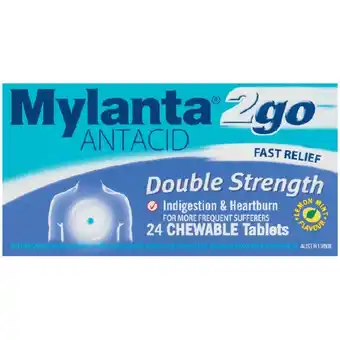 Woolworths Mylanta Double Strength Tablets Pk 24† offer