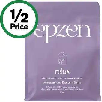 Woolworths Epzen Relax Bath Salts 900g offer