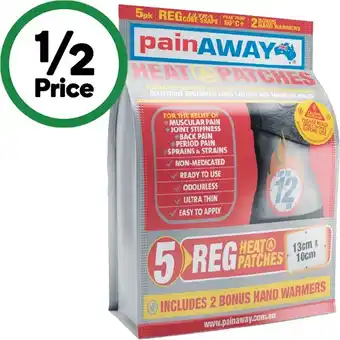 Woolworths Pain Away Heat Patches Pk 5 offer