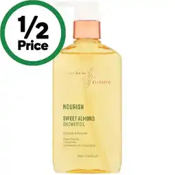 Woolworths Thanks To Nature Shower Oil 250ml offer