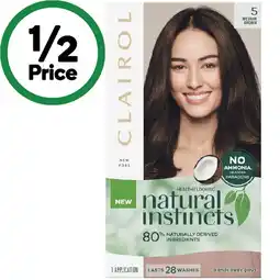 Woolworths Clairol Natural Instincts Hair Colour offer