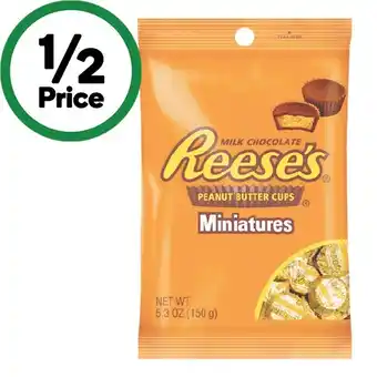 Woolworths Reese’s & Hershey’s Bites 120-150g offer