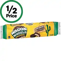 Woolworths Arnott’s Wagon Wheels Original Mini Chocolate Biscuits 190g offer