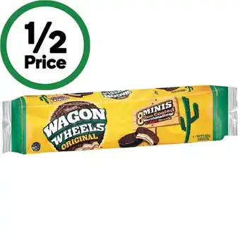 Woolworths Arnott’s Wagon Wheels Original Mini Chocolate Biscuits 190g offer