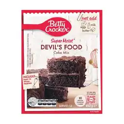 Woolworths Betty Crocker Cakes or Cupcake Baking Mixes 370-450g – Excludes Gluten Free offer