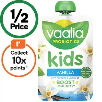 Woolworths Vaalia Probiotics Kids Yoghurt Pouch 140g – From the Fridge offer