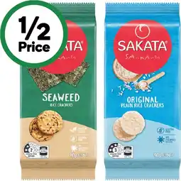 Woolworths Sakata Rice Crackers 80-90g offer