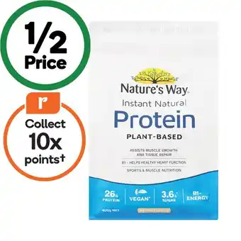 Woolworths Nature’s Way Instant Natural Protein Powder 400g offer