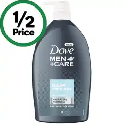 Woolworths Dove Men’s Body Wash 1 Litre offer