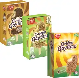 Coles Streets Golden Gaytime Sticks 4 Pack 400mL offer