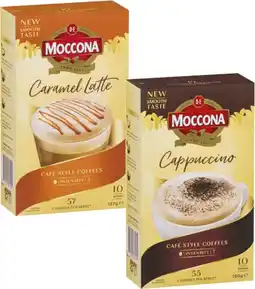 Coles Moccona Café Classics Coffee Sachets 8 Pack-10 Pack offer