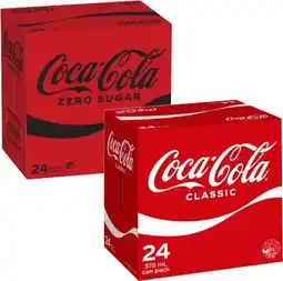 Coles Coca-Cola, Sprite or Fanta Soft Drink 24x375mL offer