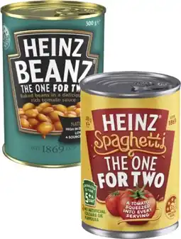 Coles Heinz Baked Beanz or Spaghetti 300g offer