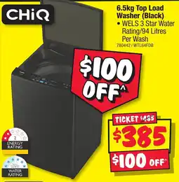 JB Hi-Fi 6.5kg Top Load Washer offer