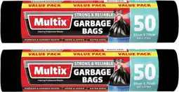 Coles Multix Strong & Reliable Garbage Bags 50 Pack offer