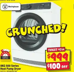 JB Hi-Fi 8kg 500 series heat pump dryer offer