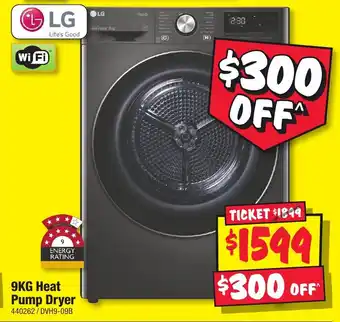 JB Hi-Fi 9KG Heat Pump Dryer offer