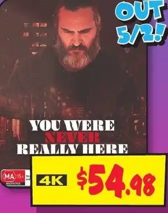 JB Hi-Fi YOU WERE NEVER REALLY HERE offer