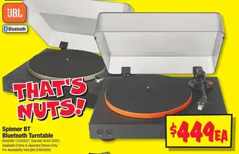 JB Hi-Fi Spinner bt bluetooth turntable offer