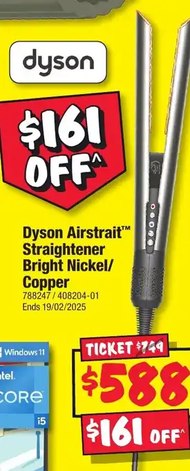 JB Hi-Fi Dyson Airstrait Straightener Bright offer