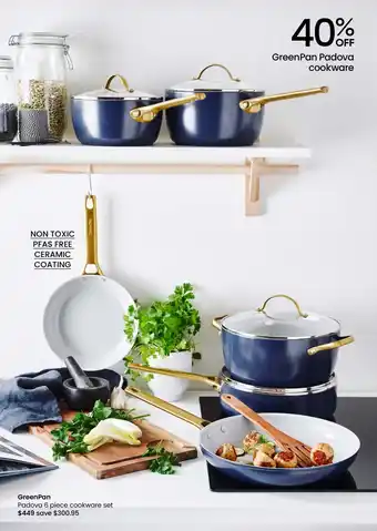 Myer GreenPan Padova 6 Piece Cookware Set offer