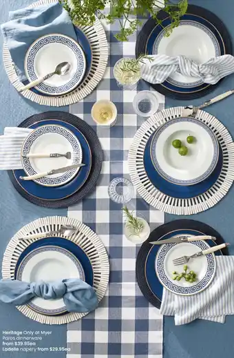 Myer Paros Dinnerware offer