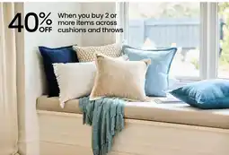 Myer Sandy Cape Cushion offer