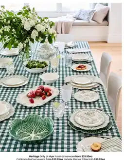 Myer Cabbage Leaf Serveware offer