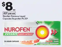 Woolworths Nurofen zavance liquid capsules ibuprofen offer