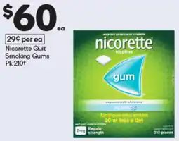 Woolworths Nicorette quit smoking gums offer